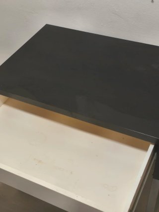 Escritorio Ikea MICKE Negro/Blanco