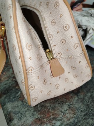 Borsa Pollini bauletto beige
