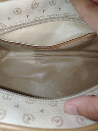 Borsa Pollini bauletto beige