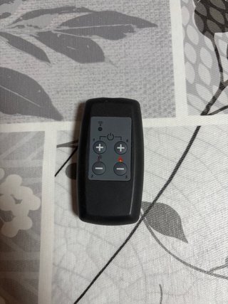 Hidroestufa de pellets con mando a distancia.