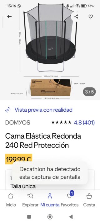 Cama Elástica Redonda 240