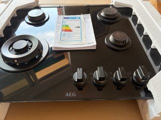 Placa de Gas AEG Negra