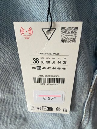 Pantalón vaquero Zara hombre Talla M