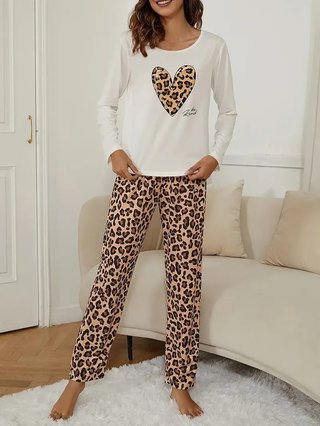 Pijama animal print corazón TXS-S