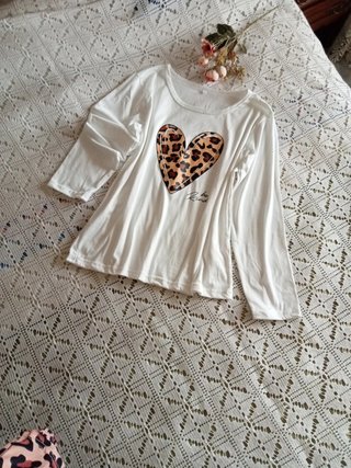 Pijama animal print corazón TXS-S
