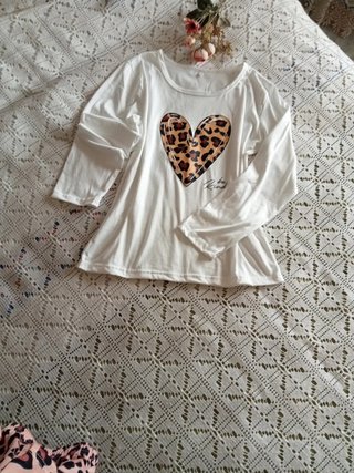 Pijama animal print corazón TXS-S