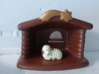 Pastori presepe in ceramica