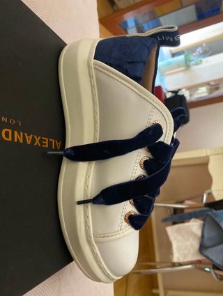 Scarpe Alexander Smith bianche e blu