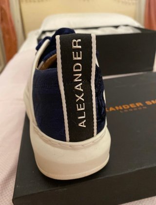 Scarpe Alexander Smith bianche e blu