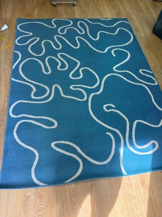 Alfombra azul 230x170