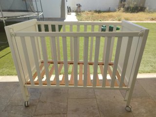 Cuna blanca Mi Cuna con ruedas