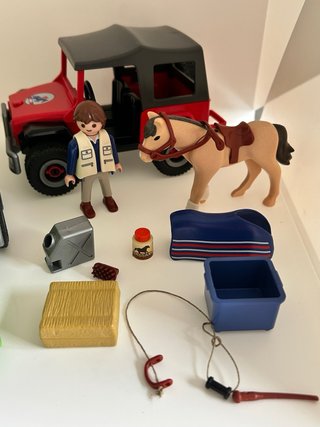 Playmobil 4189 Coche y Remolque Caballo