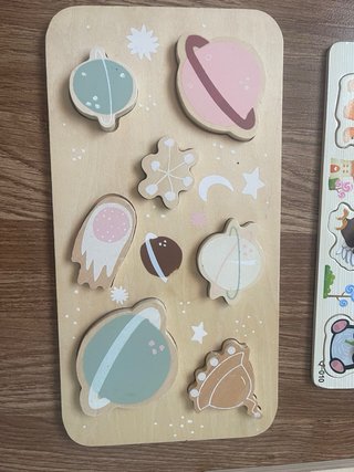Lote 5 Puzzles Madera Encajables