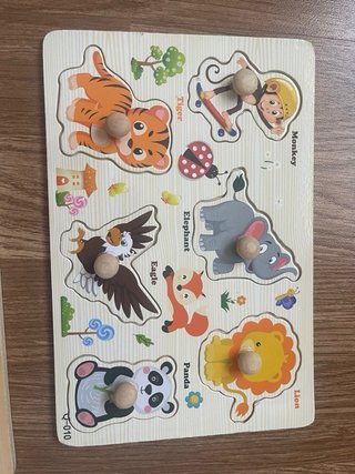 Lote 5 Puzzles Madera Encajables