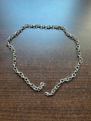 Cadena Rolo Gruesa Plata Estilo Streetwear