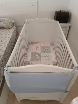 Cuna Ikea Blanca + colchón + protector  Negociable
