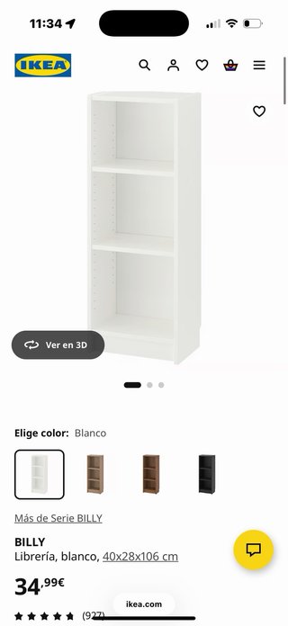 Librería Billy Ikea Madera Marrón