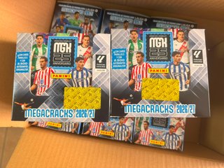 x2 MEGACRACKS MGK 2026-27 Caja 50 pack CARD PANINI