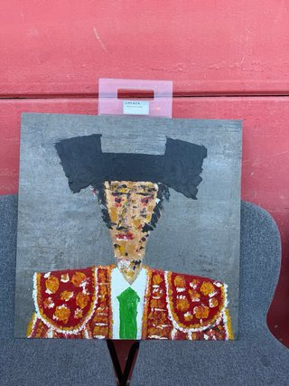 Pintura de torero estilo expresionista