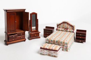 Muebles Dormitorio Casita Muñecas Madera