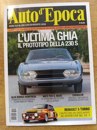 Auto d 'Epoca n,502 LUG/AGO 2026 rivista