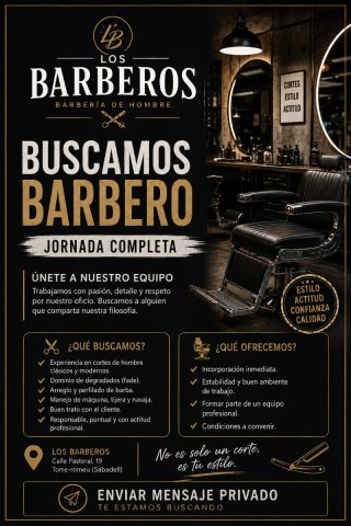 Buscamos barbero