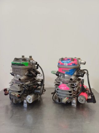 Motor Iame X30 Mini, carburador y escape