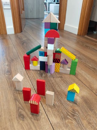 Bloques de construcción de madera