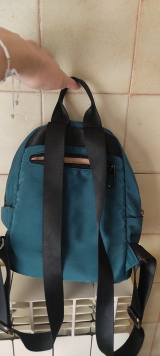 Mochila Mujer Teal y Rosa