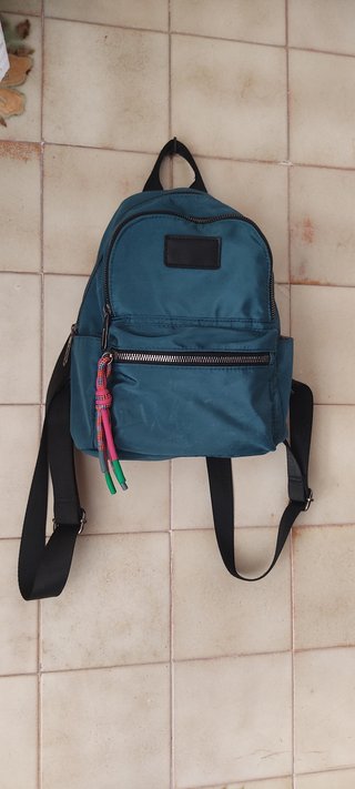 Mochila Mujer Teal y Rosa
