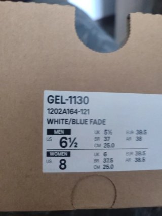 Zapatillas Asics Blancas y Azules