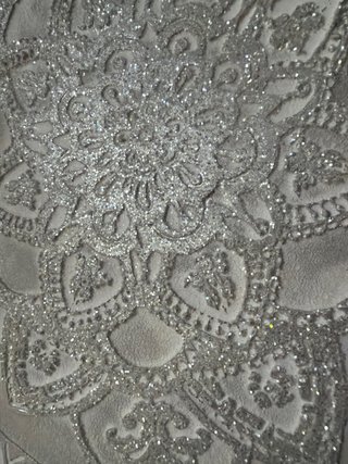 Cuadro Decorativo Mandala Plateado