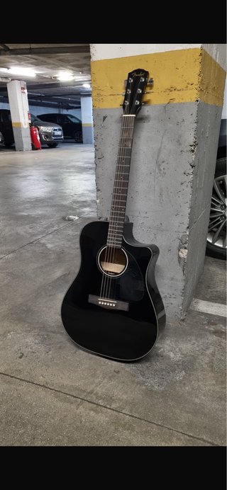 Guitarra Acústica Negra Fender