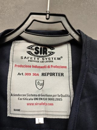 Gilet SIR Safety System Reporter L