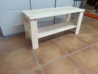 BANCO ZAPATERO DE MADERA