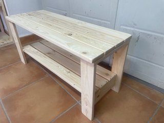 BANCO ZAPATERO DE MADERA