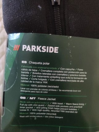Chaqueta polar Parkside Talla M