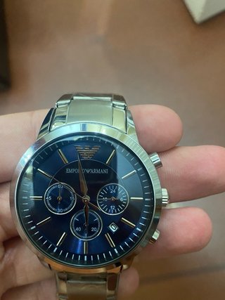 Reloj Emporio Armani Azul y Plateado