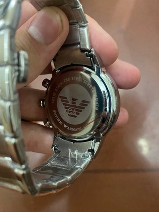 Reloj Emporio Armani Azul y Plateado