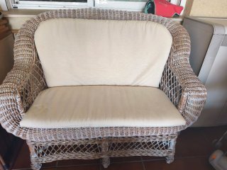 Conjunto Terraza Mimbre Beige