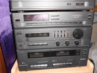 Equipo SONY : Tocadiscos + Amplificador + Radio +