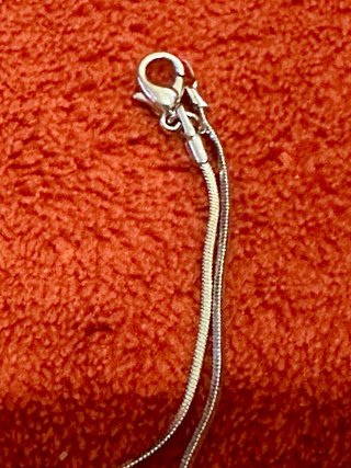 Collana vintage unisex catena serpente