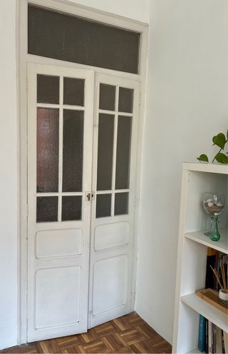 Puertas dobles madera pino suecia blanco