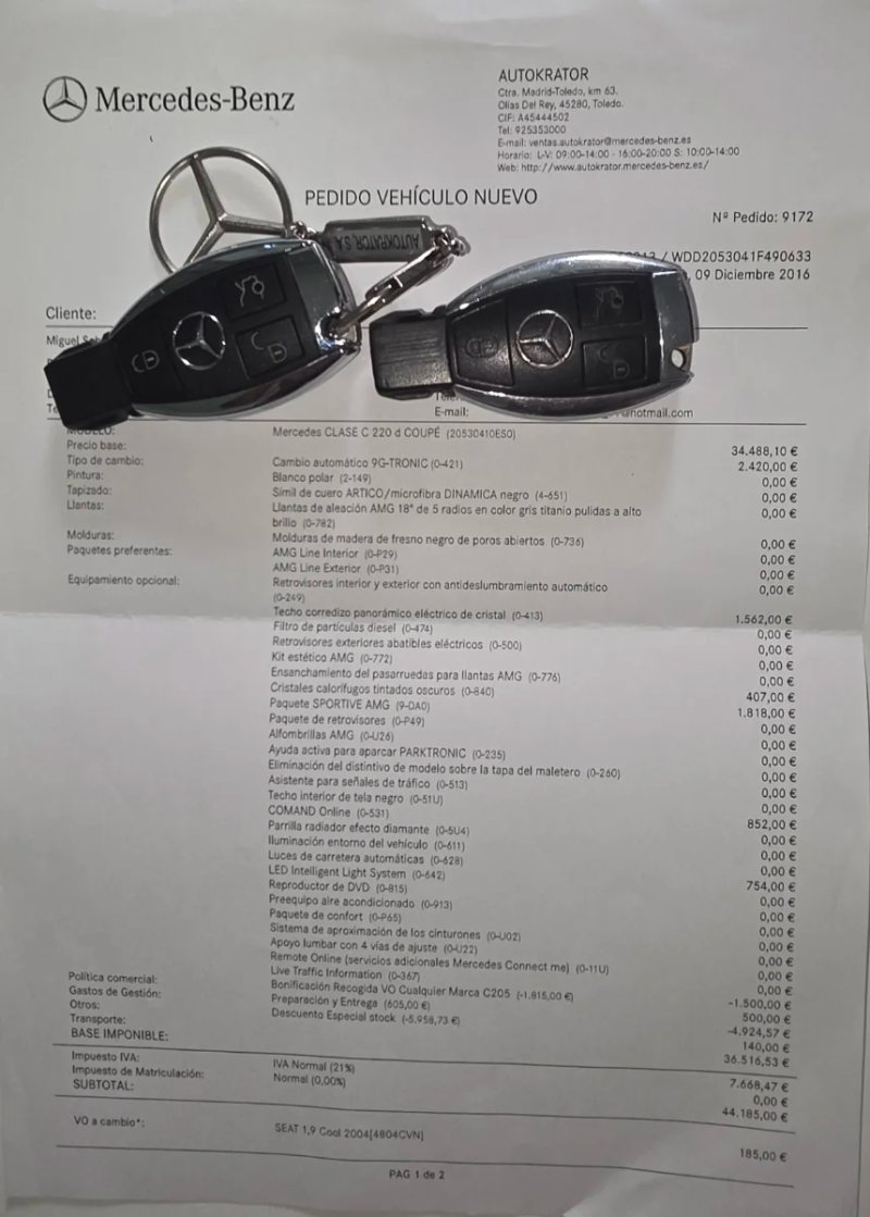 Mercedes-Benz Clase C C Coupé 220d (C205) 2016, foto 9