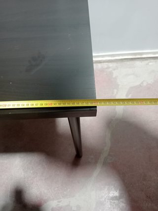 4 Mesas de madera negra