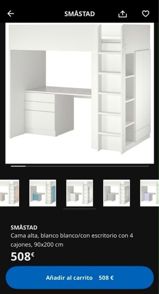 Cama Litera con armario Ikea