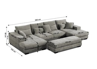 REBAJA SOFA DOBLE CHAISE LONGUE + PUFF + ENVIO!!!