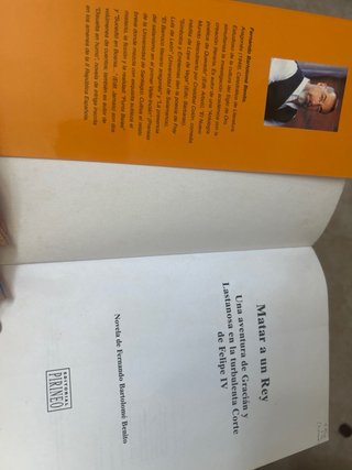 Libro "Matar a un rey" - Fernando Bartolomé Benit