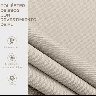 Toldo Beige Pared o Techo
