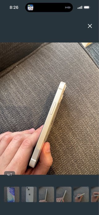 iPhone 13 mini blanco/dorado
